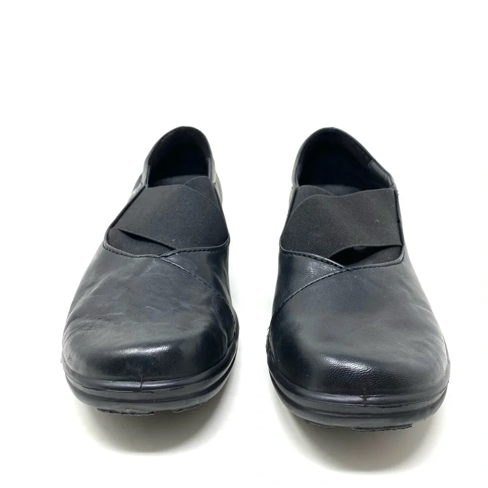 Romika Dora 01 Black Leather Slip On Comfort Walking Shoes